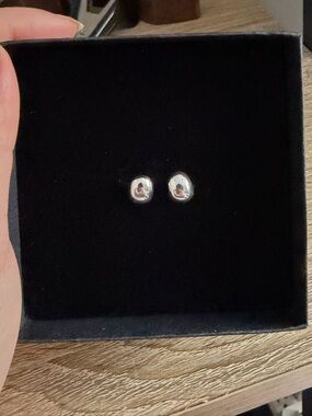 Vintage Ralph Lauren 925 Silver Dome Stud Earrings